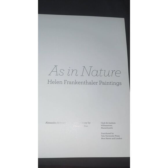 As in Nature Helen Frankenthaler Paintings paperback in conjunction w the Clark - Picture 6 of 11